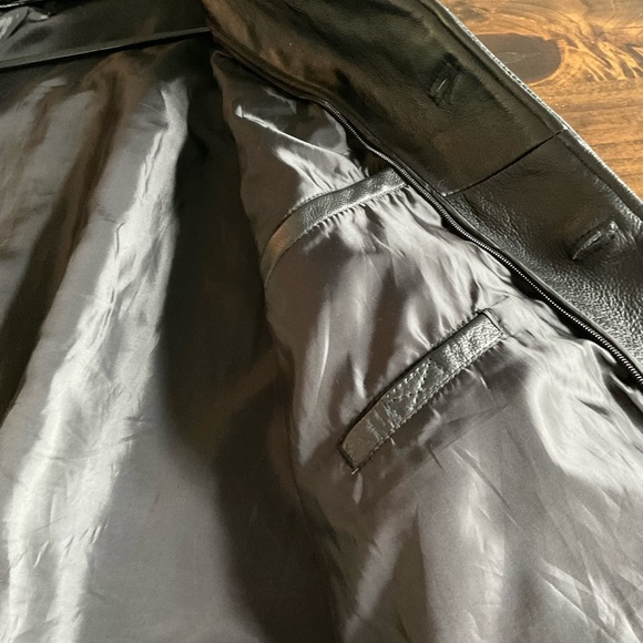 Men’s Sergio Bernini XL LEATHER coat - Picture 6 of 7